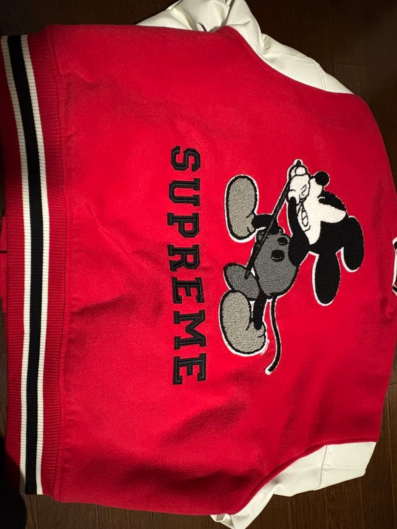 ロ*ん様 SUPREME ミッキーマウス スタジャン