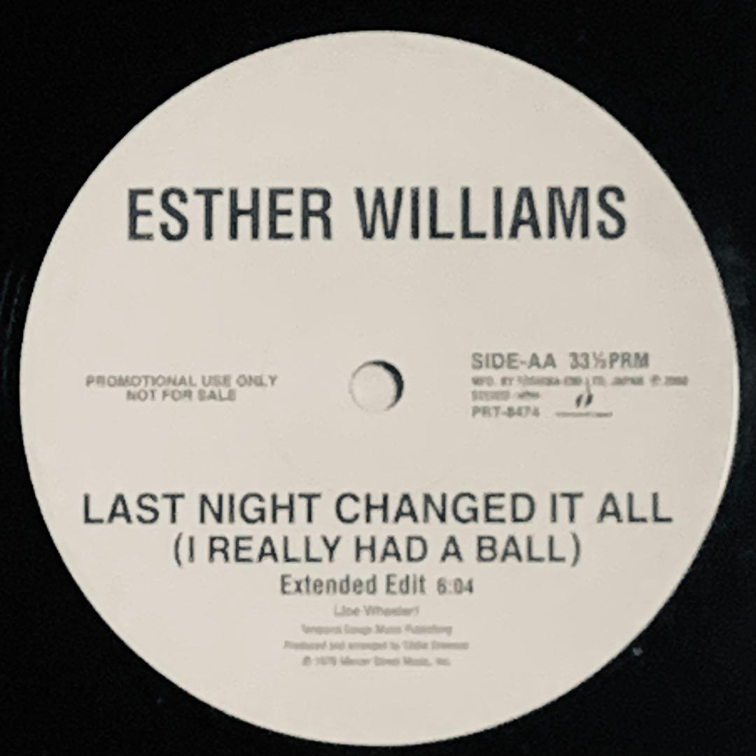 Last Night .. ESTHER WILLIAMS 12インチ 激レア