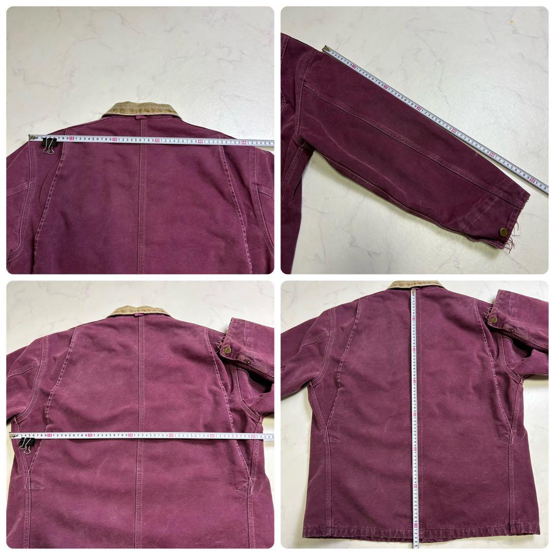 【希少色】星タグ カーコート ミシガンチョアコート バーガンディ L