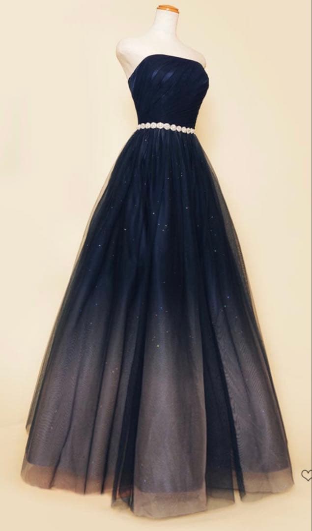 【演奏会・発表会】上品ネイビードレス／舞台映えドレス（ドレスルームアミ）