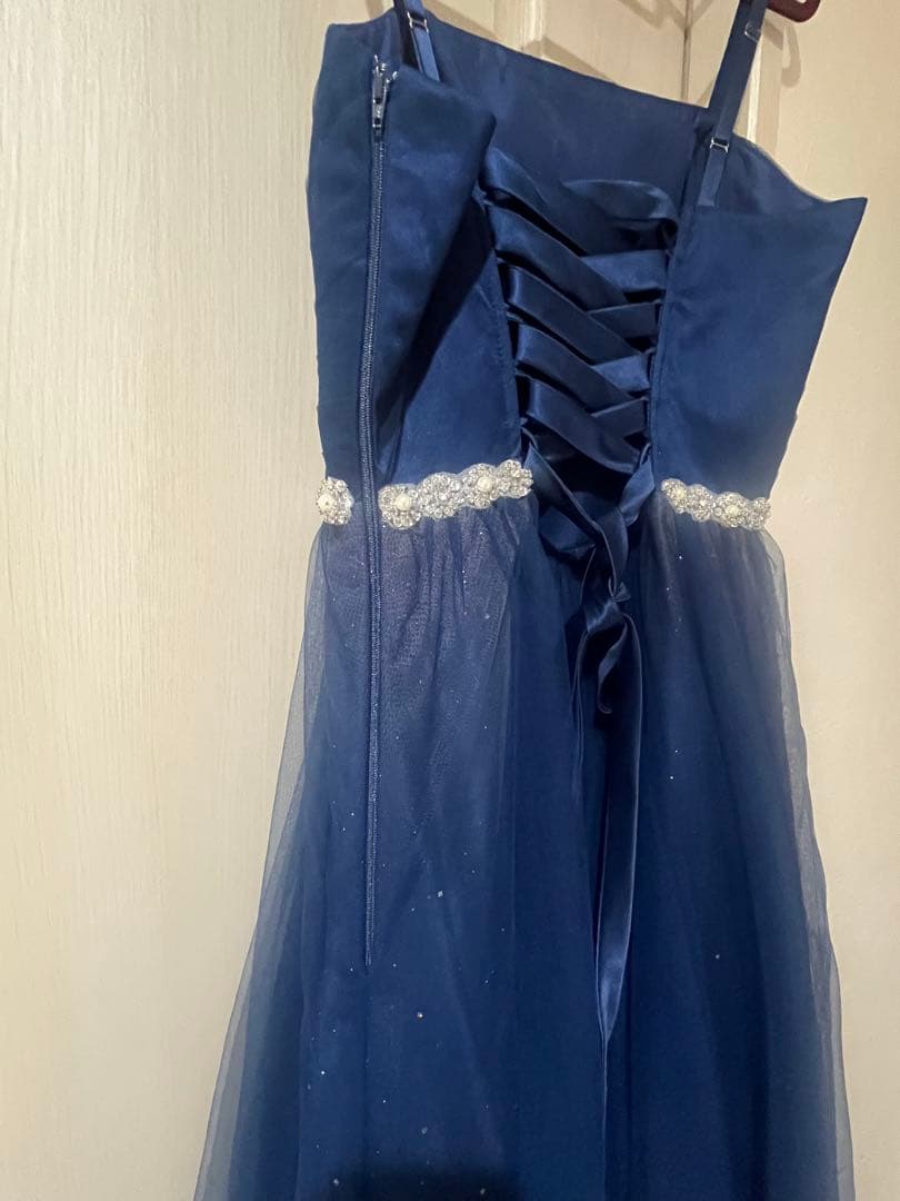 【演奏会・発表会】上品ネイビードレス／舞台映えドレス（ドレスルームアミ）