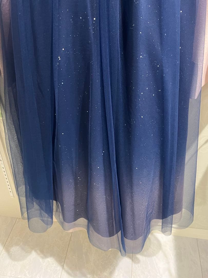 【演奏会・発表会】上品ネイビードレス／舞台映えドレス（ドレスルームアミ）