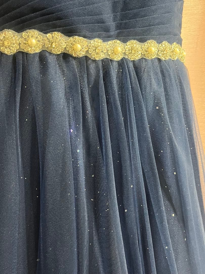 【演奏会・発表会】上品ネイビードレス／舞台映えドレス（ドレスルームアミ）