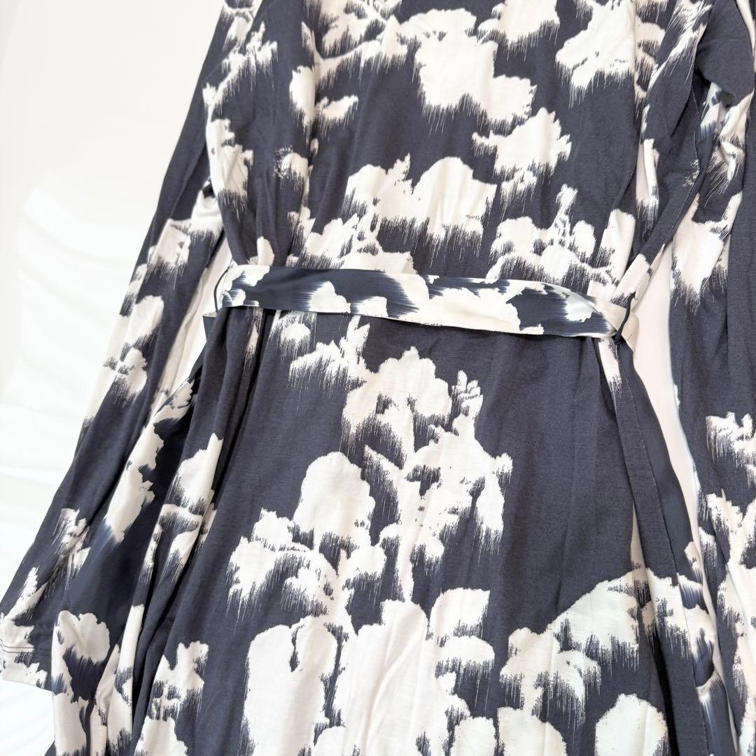 みもざる　Max Mara Leisur フラワープリントシャツワンピース