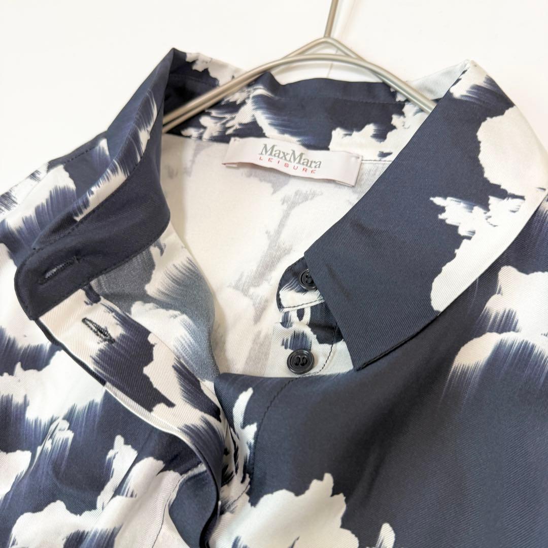 みもざる　Max Mara Leisur フラワープリントシャツワンピース