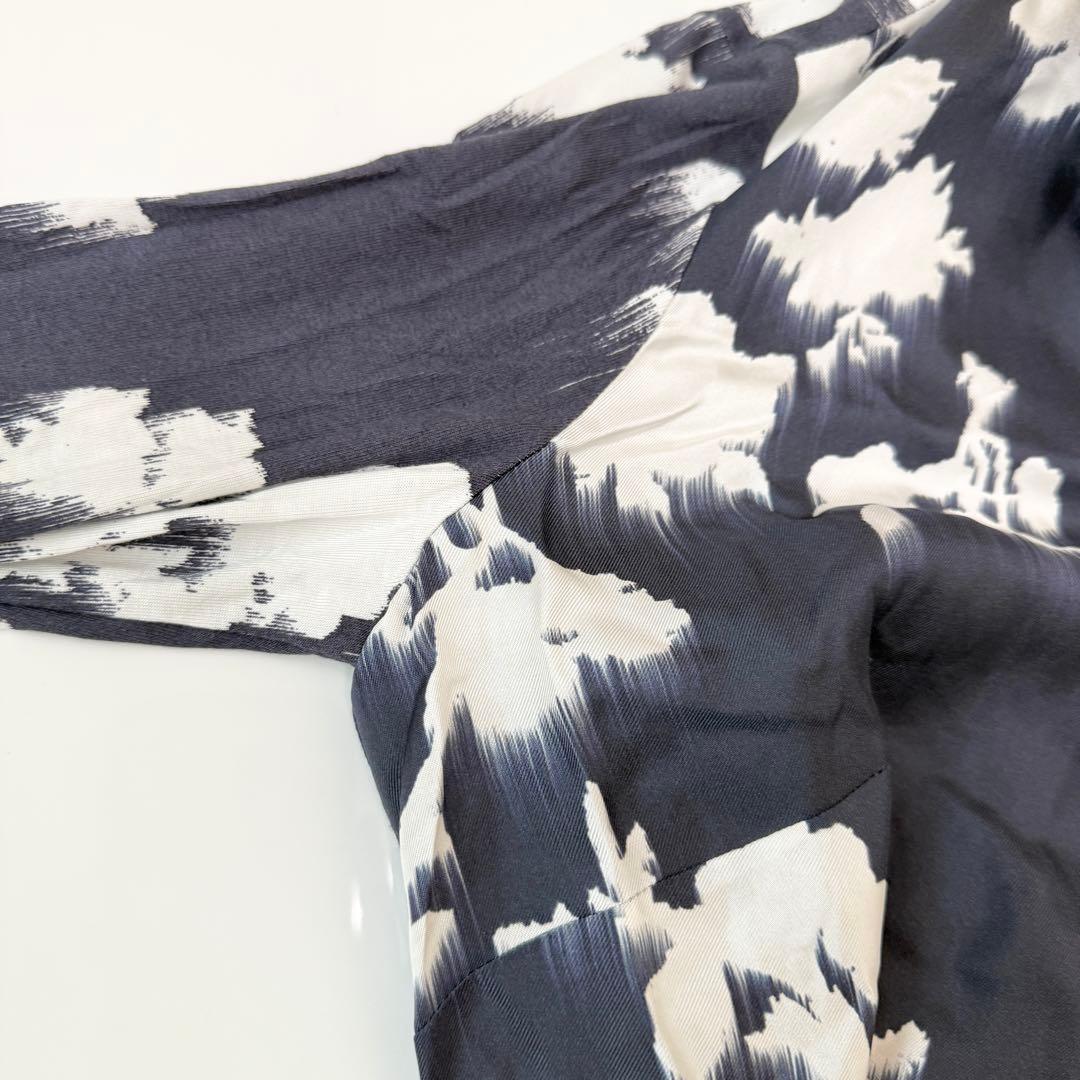 みもざる　Max Mara Leisur フラワープリントシャツワンピース