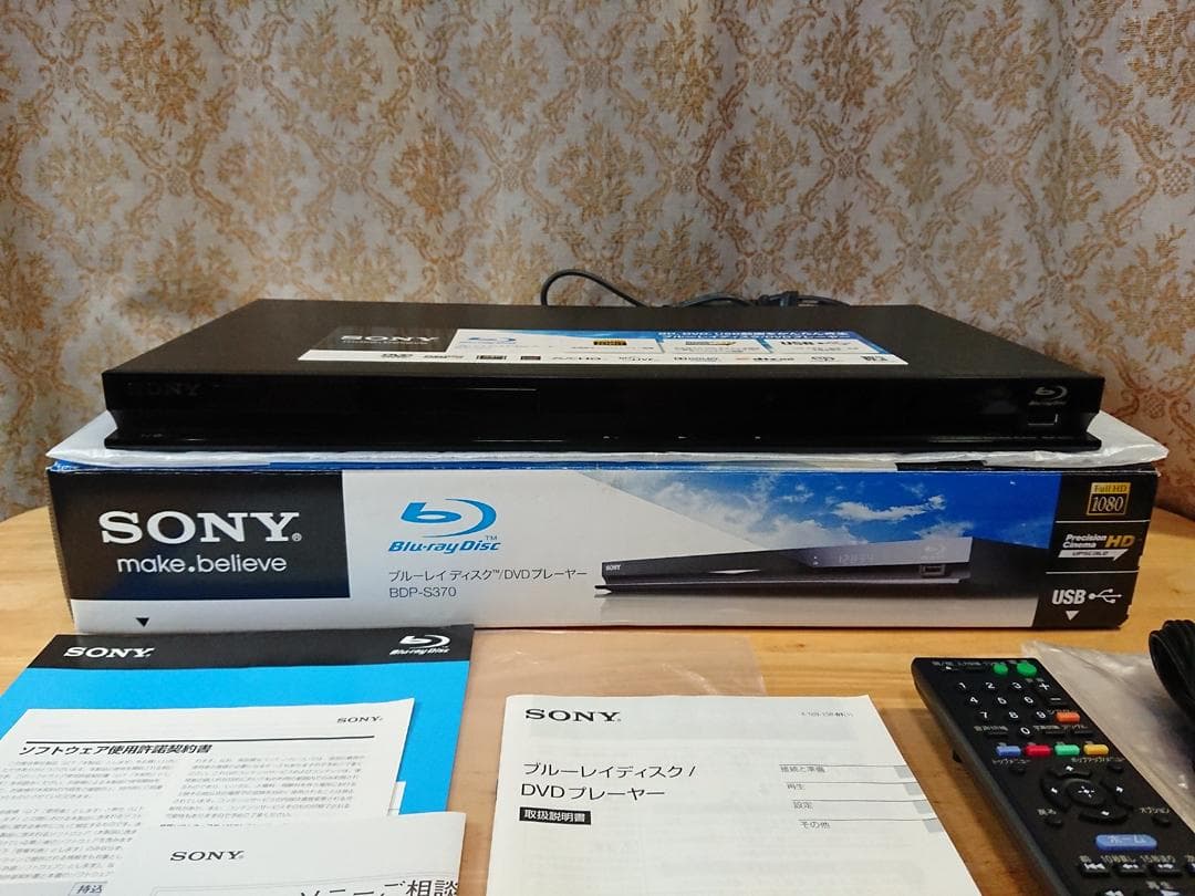 I*S様 【美品】SONY BDP-S370 ブルーレイディスク/DVDプレーヤ
