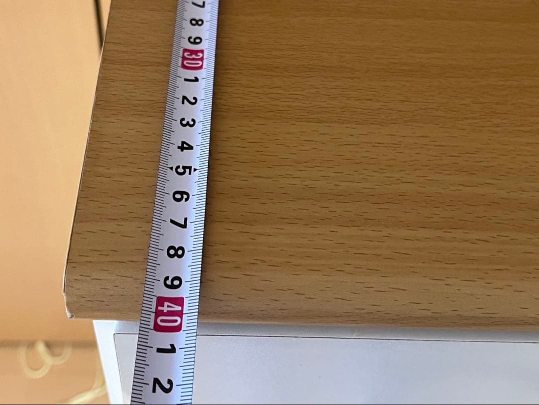 ホワイト木製食器棚 ガラス扉付き キャスター　幅90cm