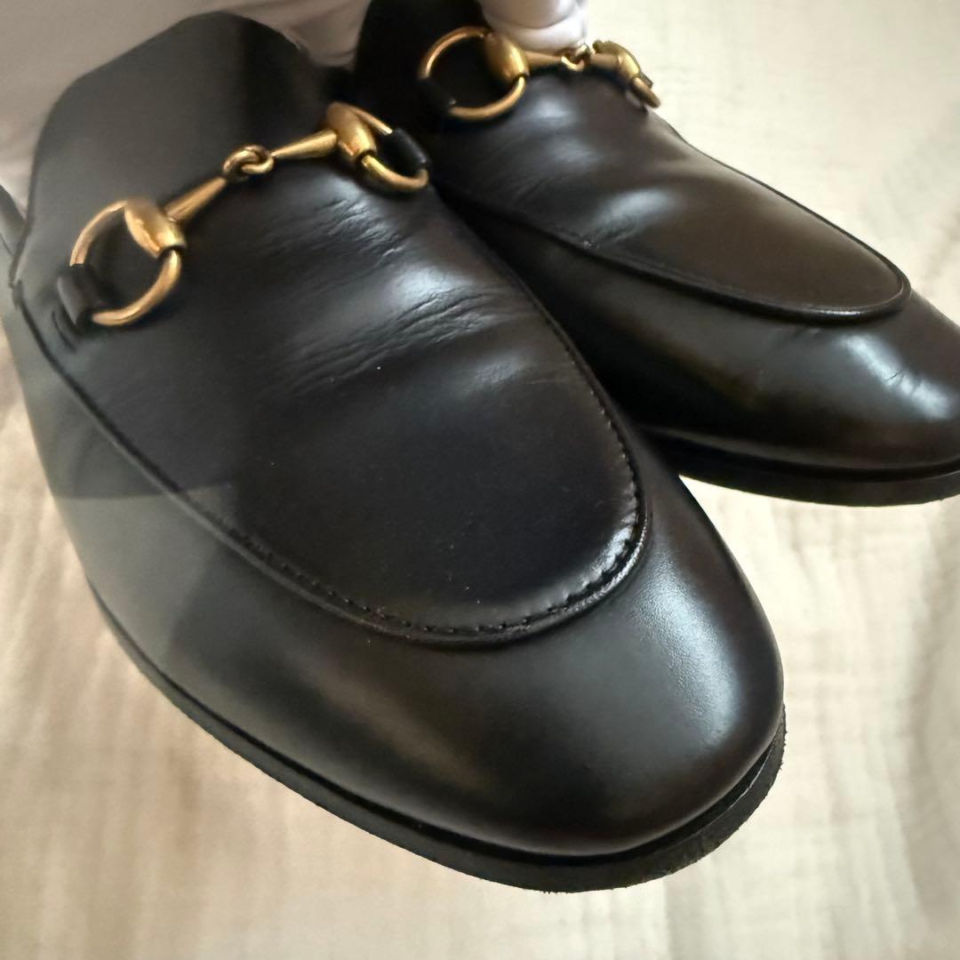 極美品☆GUCCI/ヨルダーン/ホースビットローファー/35