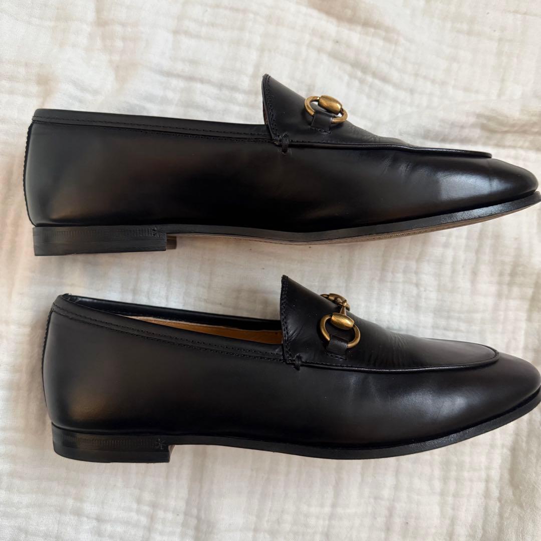 極美品☆GUCCI/ヨルダーン/ホースビットローファー/35