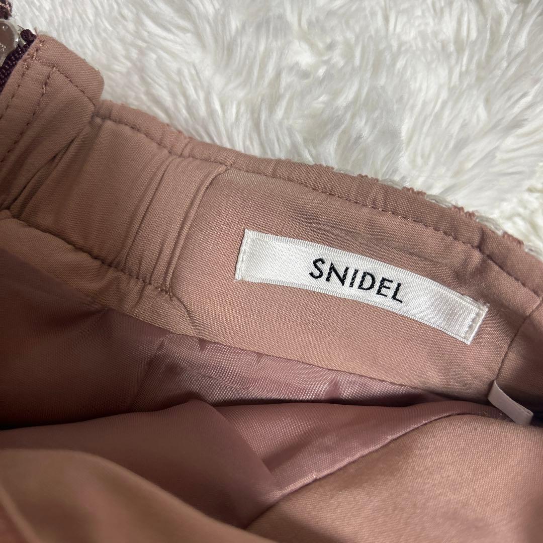 SNIDELスナイデル ロービングチェックスカート ピンク 0サイズ