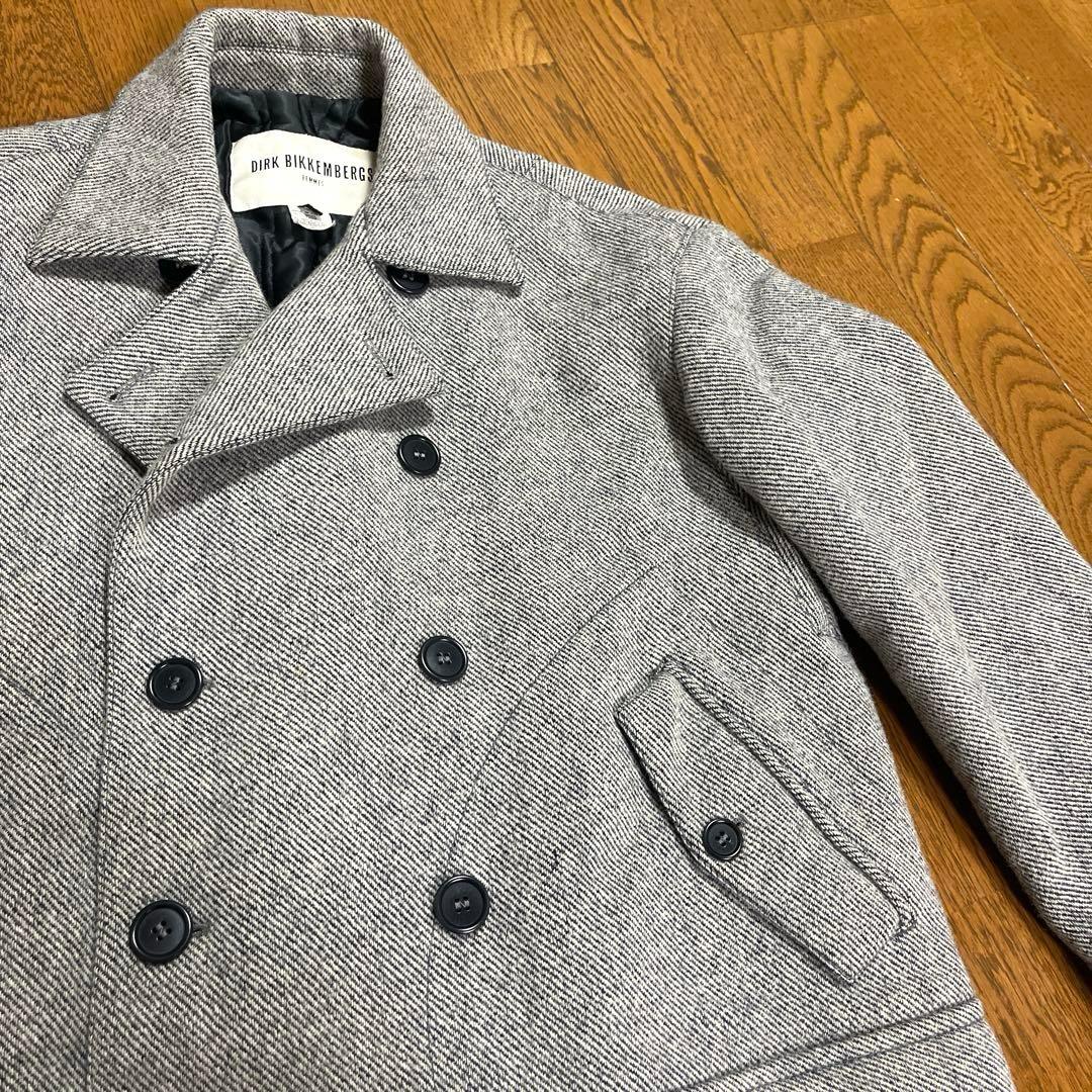 イタリア製【美品】ダークビッケンバーグ ウールピーコート38FEMME