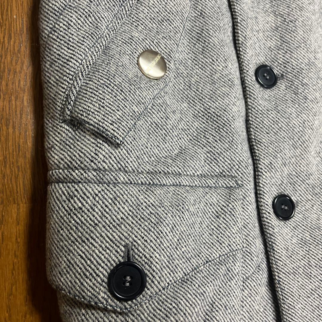 イタリア製【美品】ダークビッケンバーグ ウールピーコート38FEMME