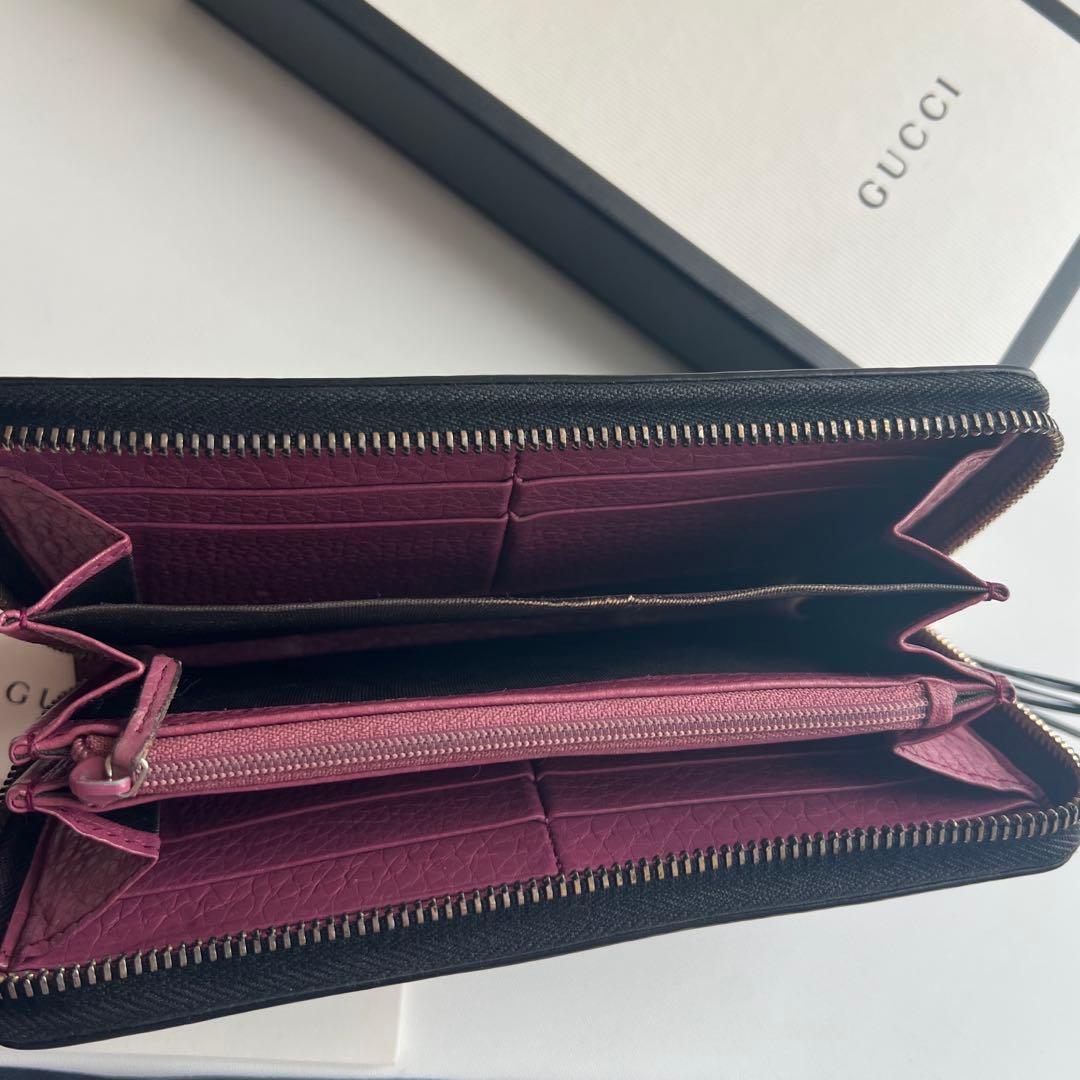 87 極上美品 GUCCI グッチ SOHO 長財布 ラウンドファスナー