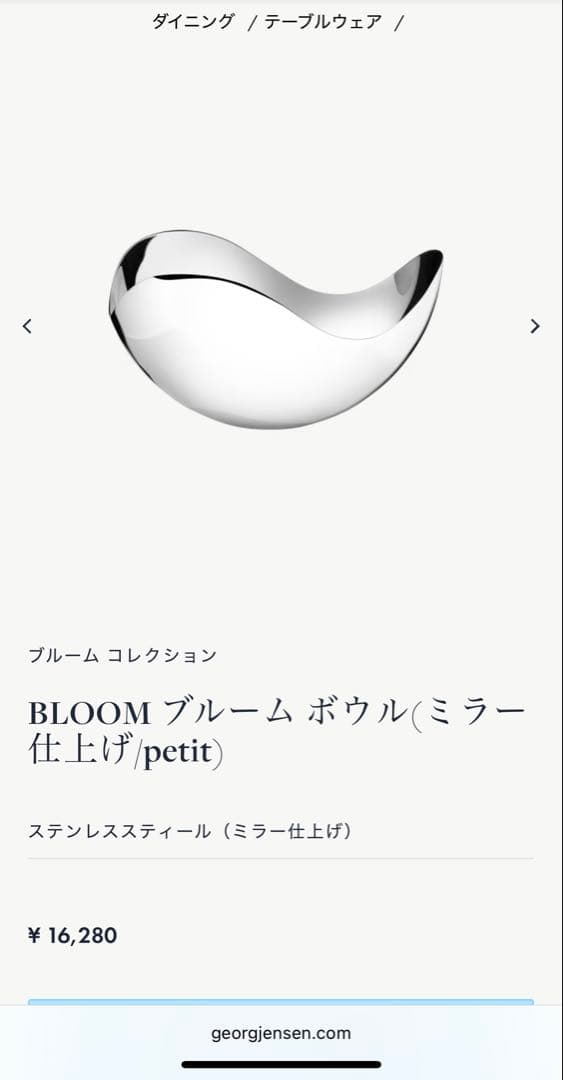   BLOOMブルームボウル (ミラー仕上げ/petit)