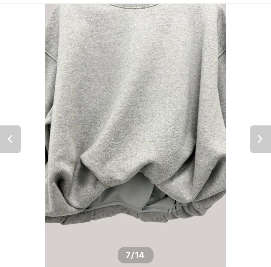 farumari 新品未使用Cropped Balloon Sweatshirt