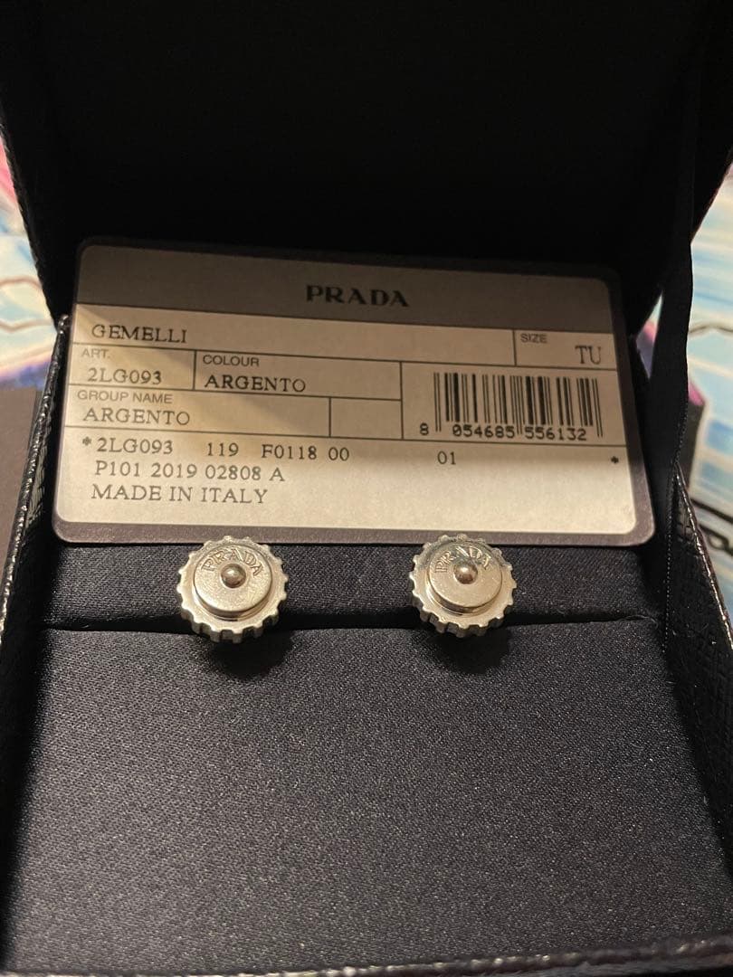 ★【希少】PRADA プラダ　カフリンクス　silver925 シルバー★