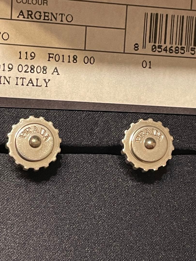 ★【希少】PRADA プラダ　カフリンクス　silver925 シルバー★
