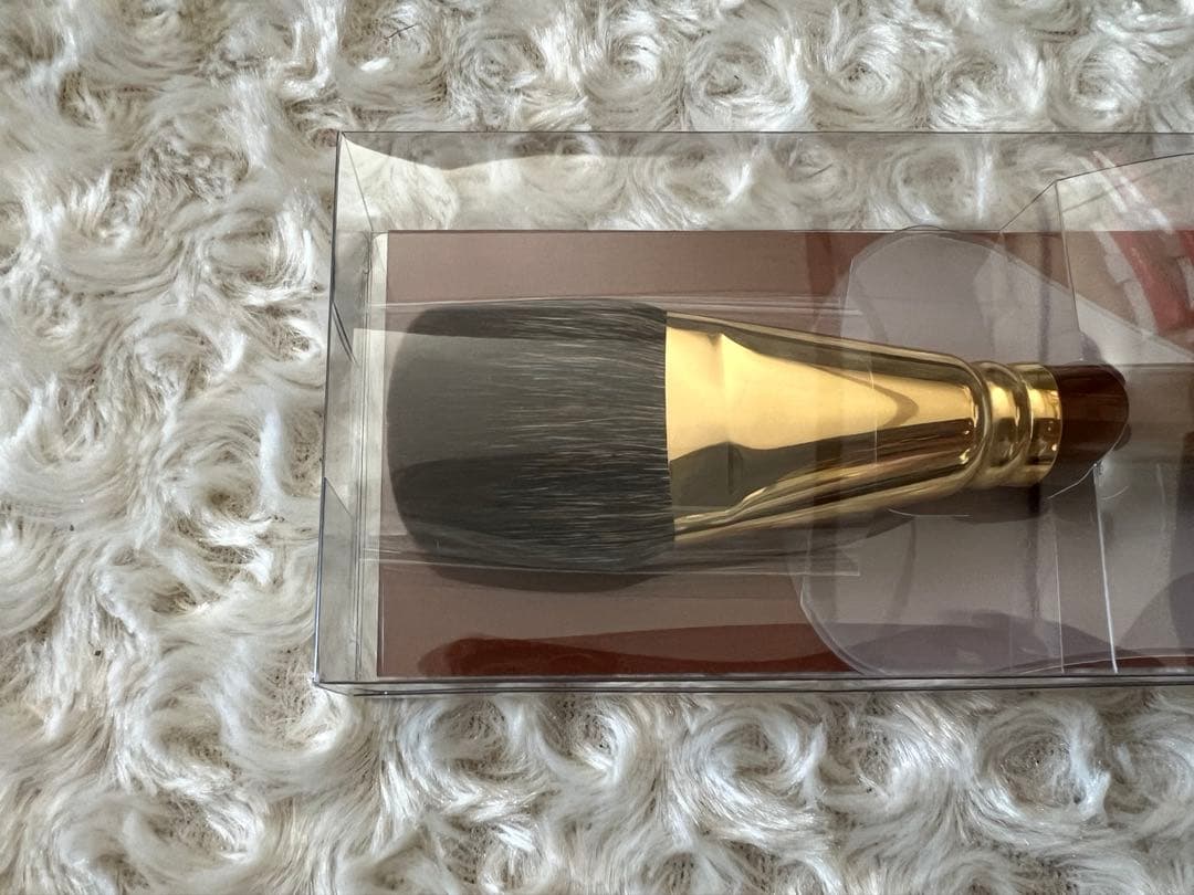 ウエダ美粧堂　パーフェクトフィットブラシ　パウダーブラシ（扇型）B-F-05