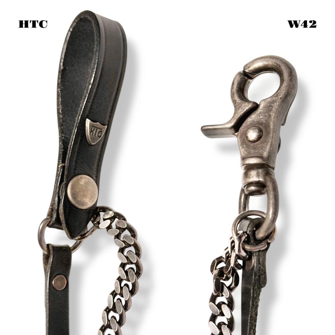 ★限定出品★ HTC ウォレット チェーン レザー コード ブラック 黒 喜平