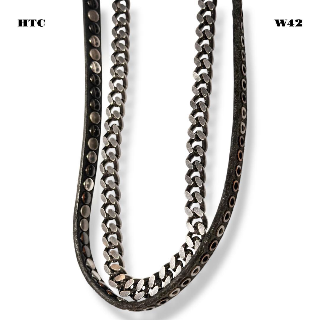 ★限定出品★ HTC ウォレット チェーン レザー コード ブラック 黒 喜平