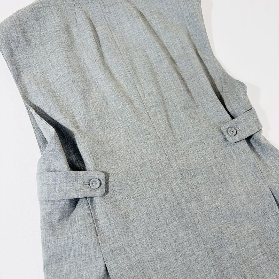 855美品✨トゥモローランド 2025SS ベスト ジレ グレー 定価3.5万