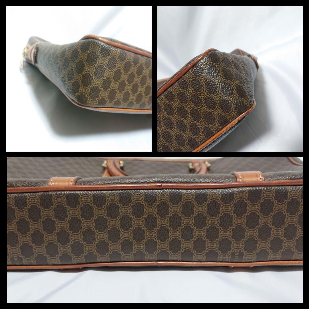 美品 CELINE マカダム柄 ビジネスバッグ