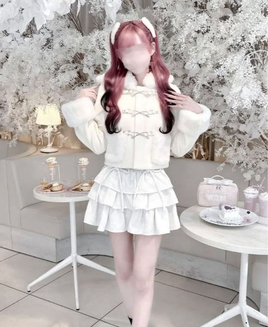 ハニーチュウ リボンフードショートコート