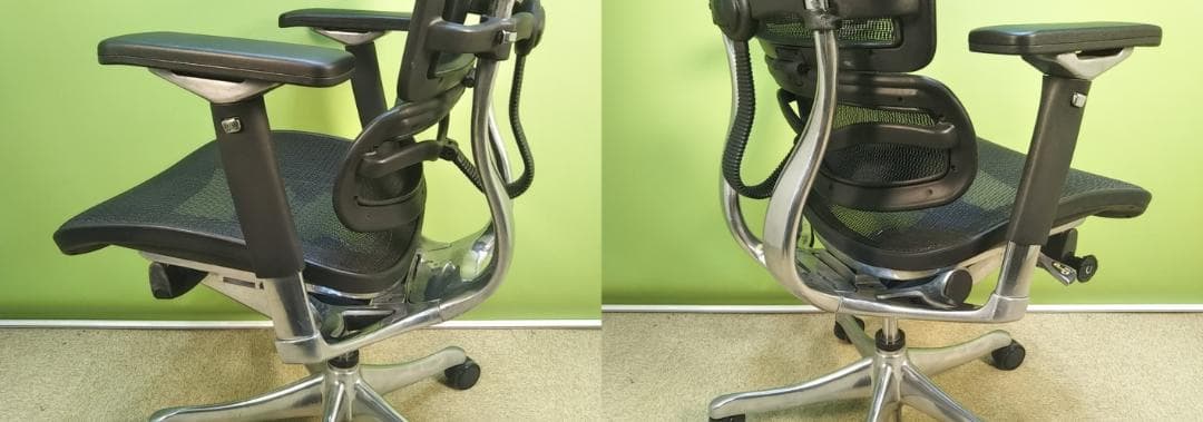 bh　エルゴヒューマン　プロ　ハイバック　アームパッド新品　ヘッドレスト後付け