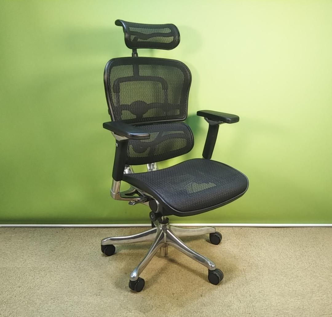 bh　エルゴヒューマン　プロ　ハイバック　アームパッド新品　ヘッドレスト後付け