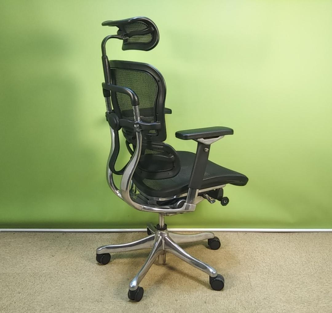 bh　エルゴヒューマン　プロ　ハイバック　アームパッド新品　ヘッドレスト後付け