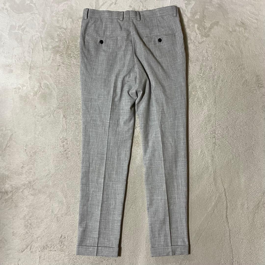  エイチ＆エム 手縫い スタイリッシュスーツ ライトグレー 46/M 美品