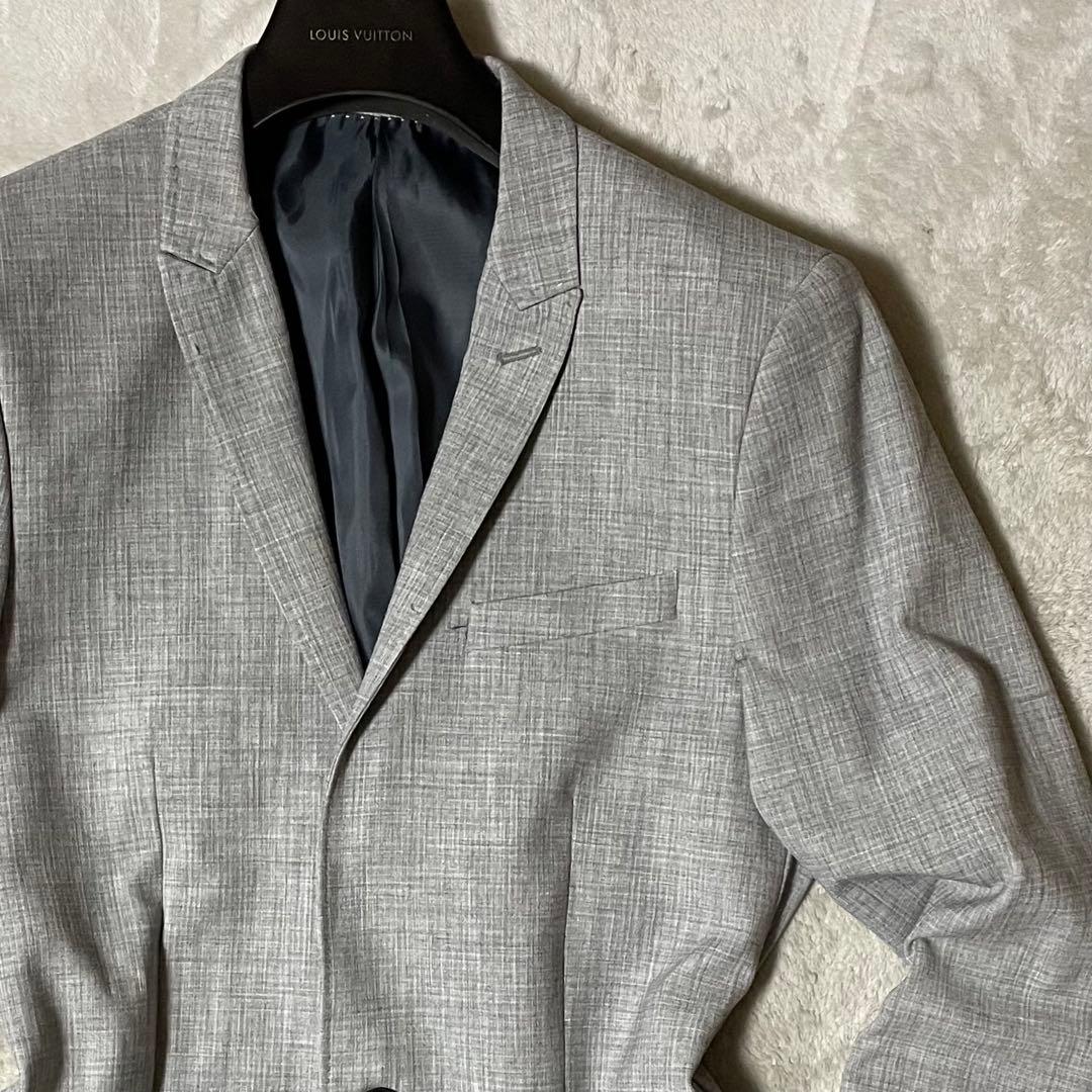  エイチ＆エム 手縫い スタイリッシュスーツ ライトグレー 46/M 美品