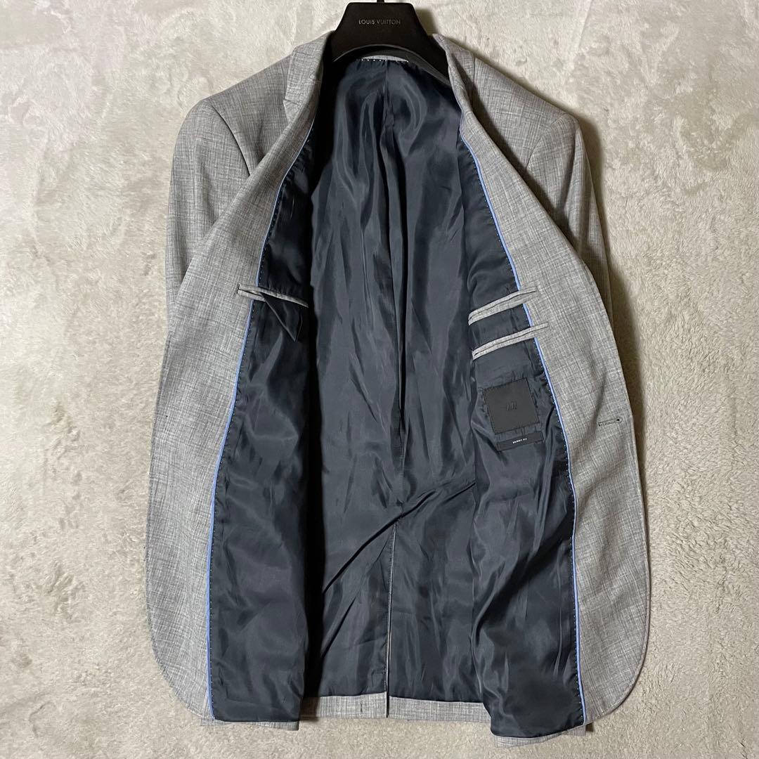  エイチ＆エム 手縫い スタイリッシュスーツ ライトグレー 46/M 美品
