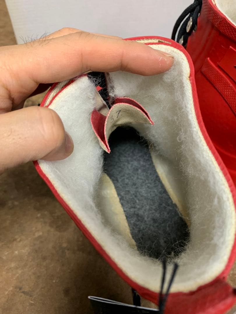 未使用 イルセヤコブセン デンマーク レインブーツ モコモコ レインシューズ