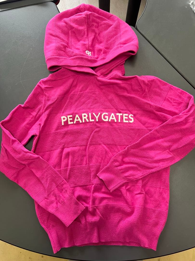 PEARLY GATES 防寒特殊素材　パーカーセーター２点セット　ピンク