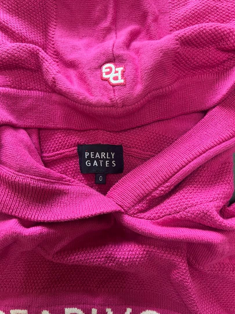 PEARLY GATES 防寒特殊素材　パーカーセーター２点セット　ピンク