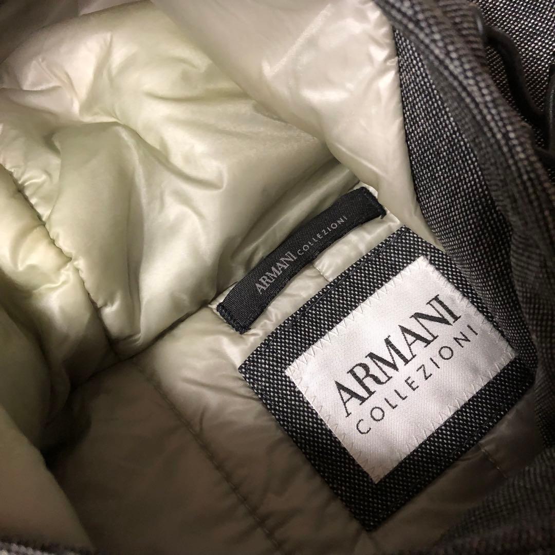 ★⁇★美品　アルマーニコレッツォーニ　ロングコート　フード付き　中綿