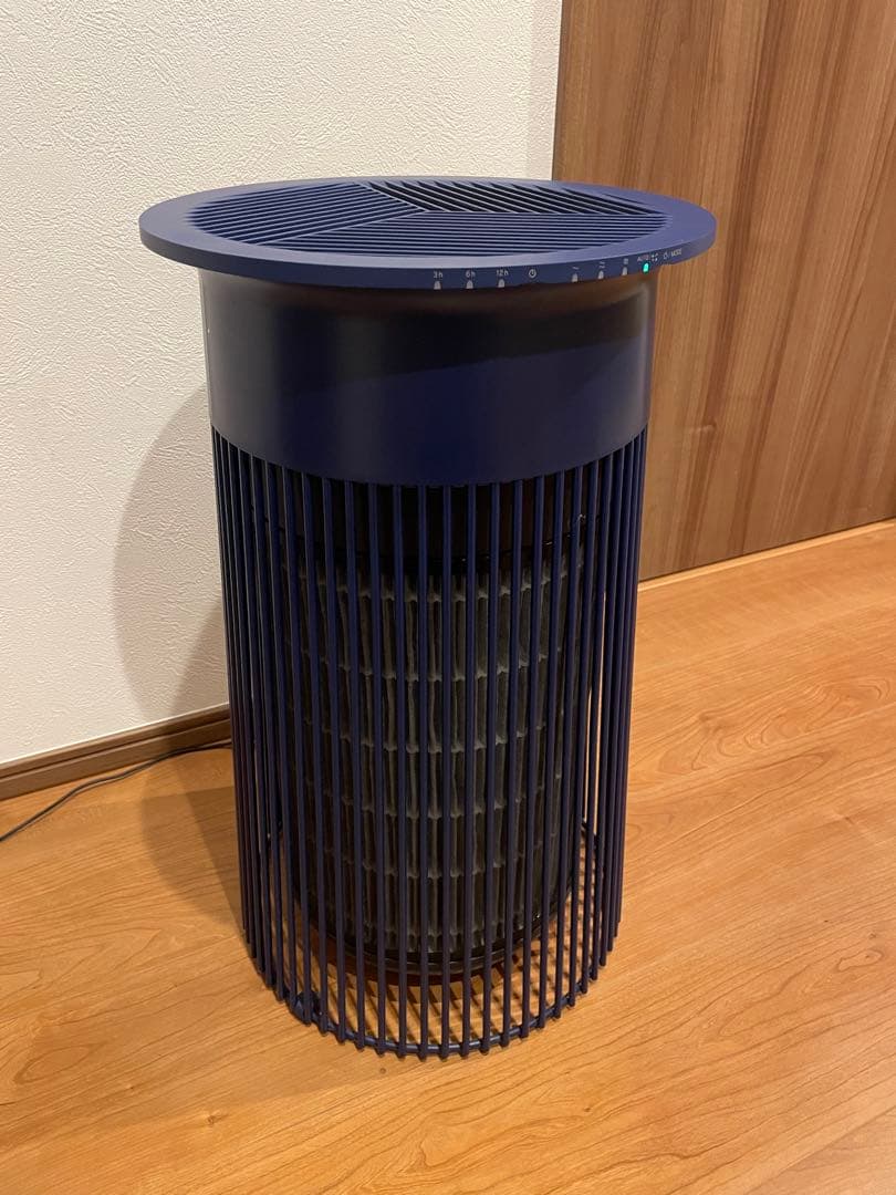 美品 ±0プラスマイナスゼロ 空気清浄機 ネイビー ブルー XQH-C030