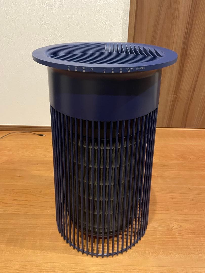 美品 ±0プラスマイナスゼロ 空気清浄機 ネイビー ブルー XQH-C030