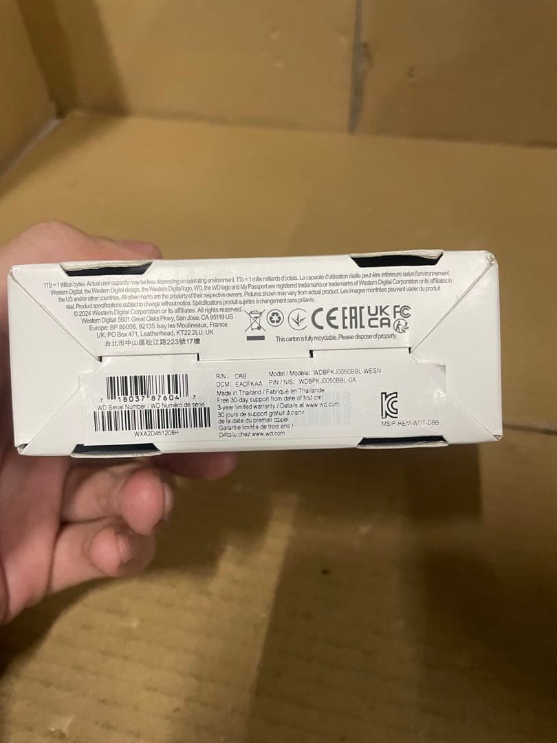 WD ポータブルHDD 5TB USB3.0 My Passport ジャンク