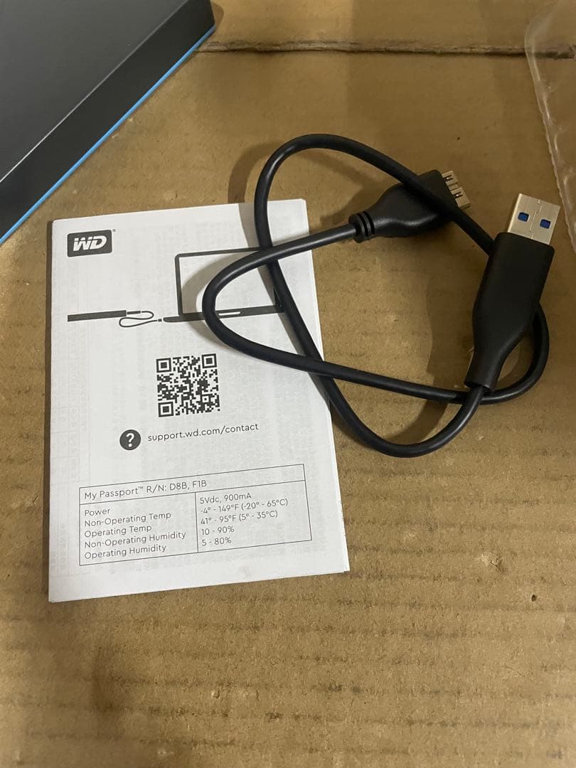 WD ポータブルHDD 5TB USB3.0 My Passport ジャンク