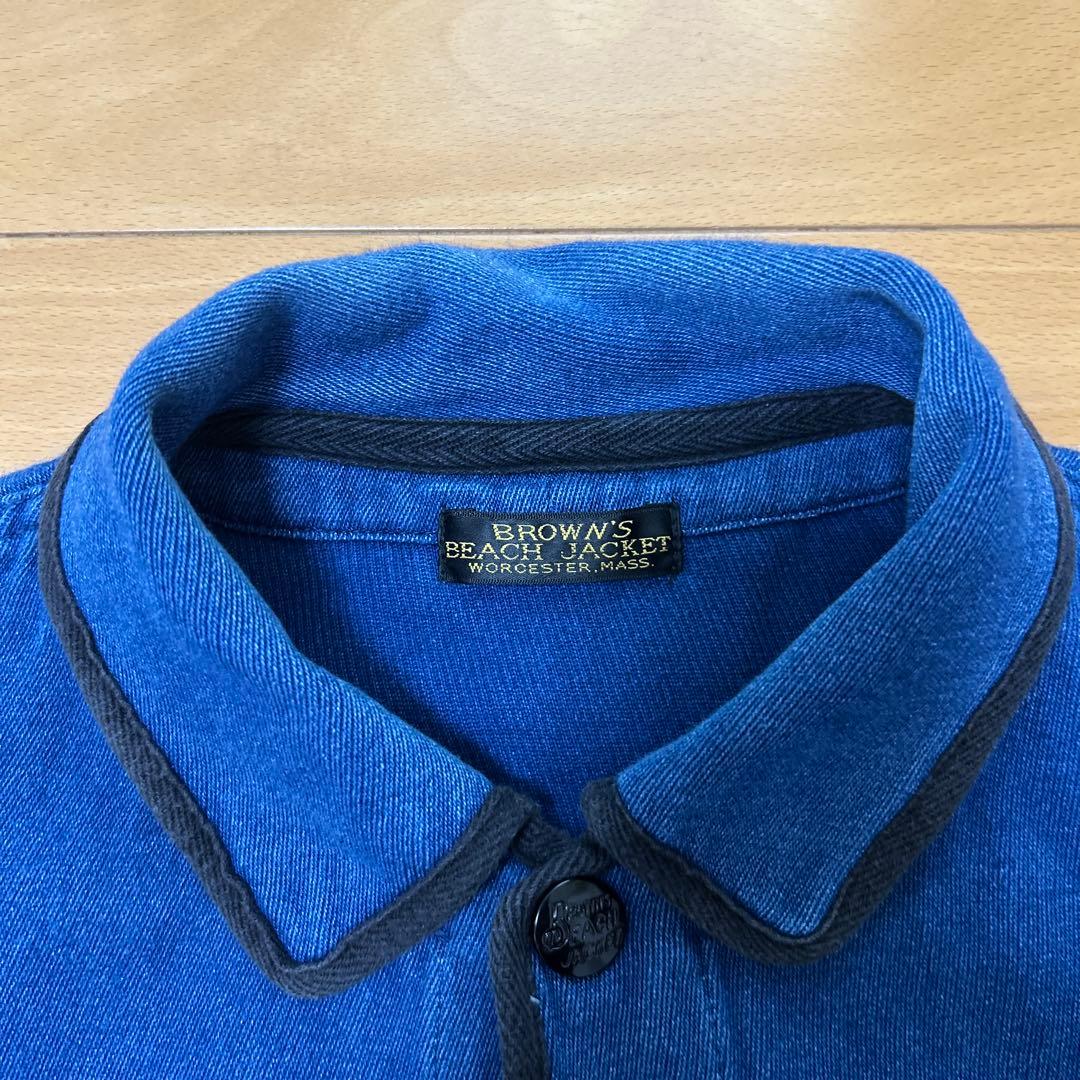 BROWN'S BEACH JACKET インディゴ　カバーオール　40