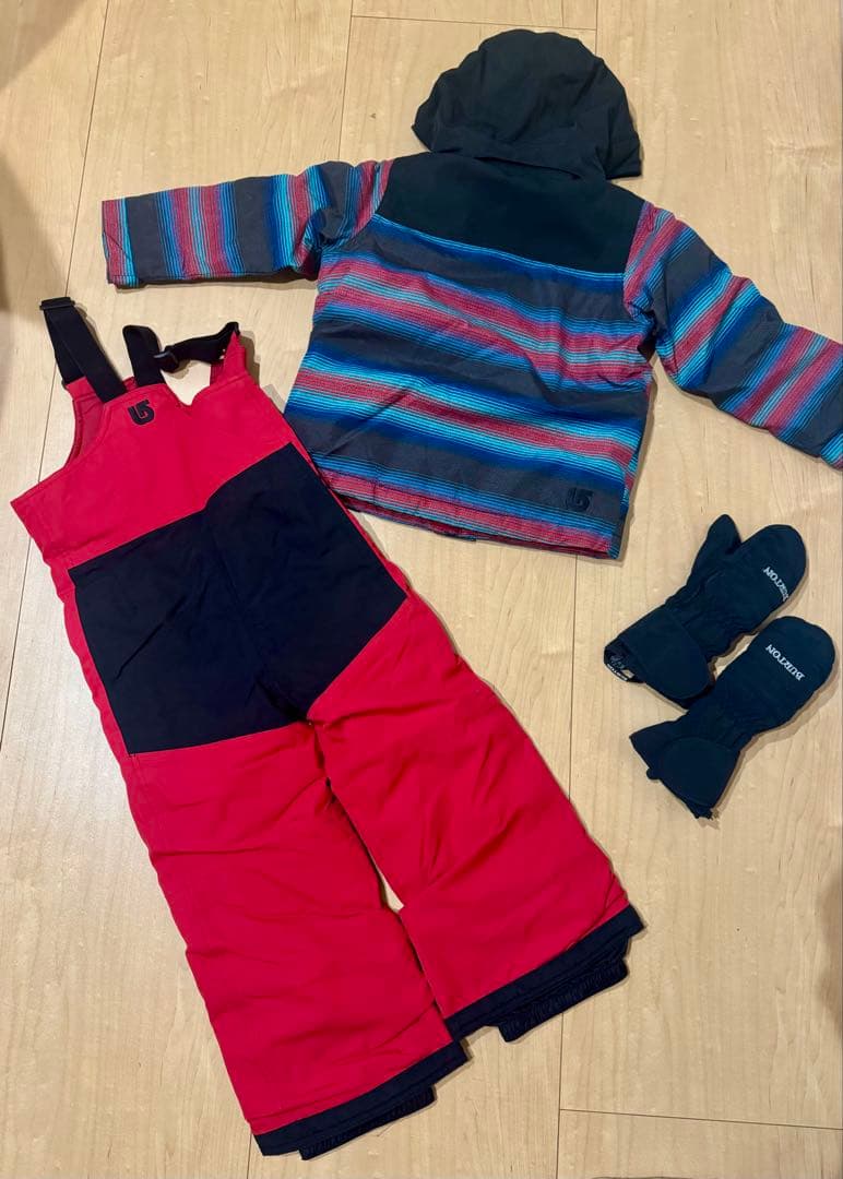【バラ売り可】Burton スキーウェア + 手袋+スノーブーツ