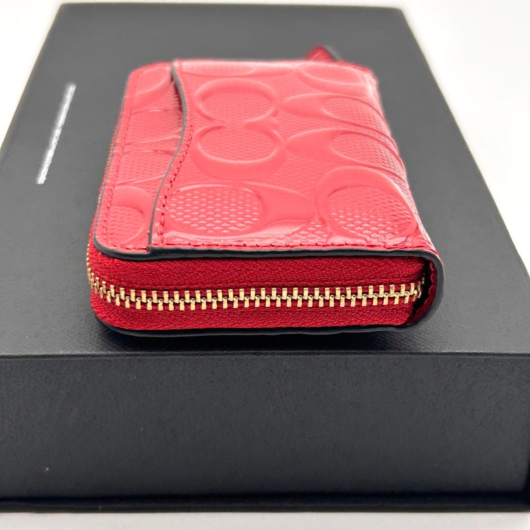 ✨極美品✨ COACH コーチ ケース カードケース ラウンドファスナー