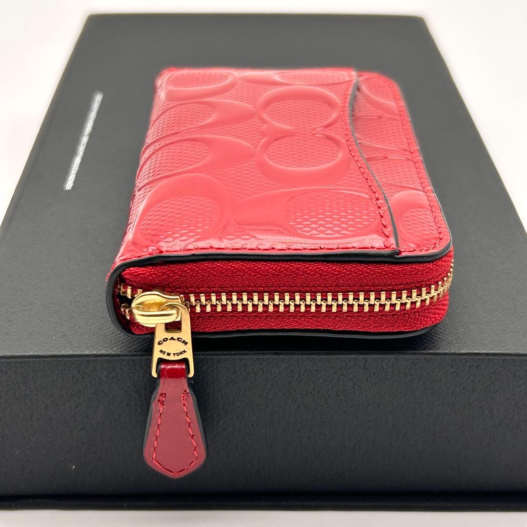 ✨極美品✨ COACH コーチ ケース カードケース ラウンドファスナー