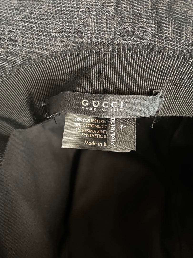 ともちゃん GUCCI グッチ バケット ハット Lサイズ ブラック