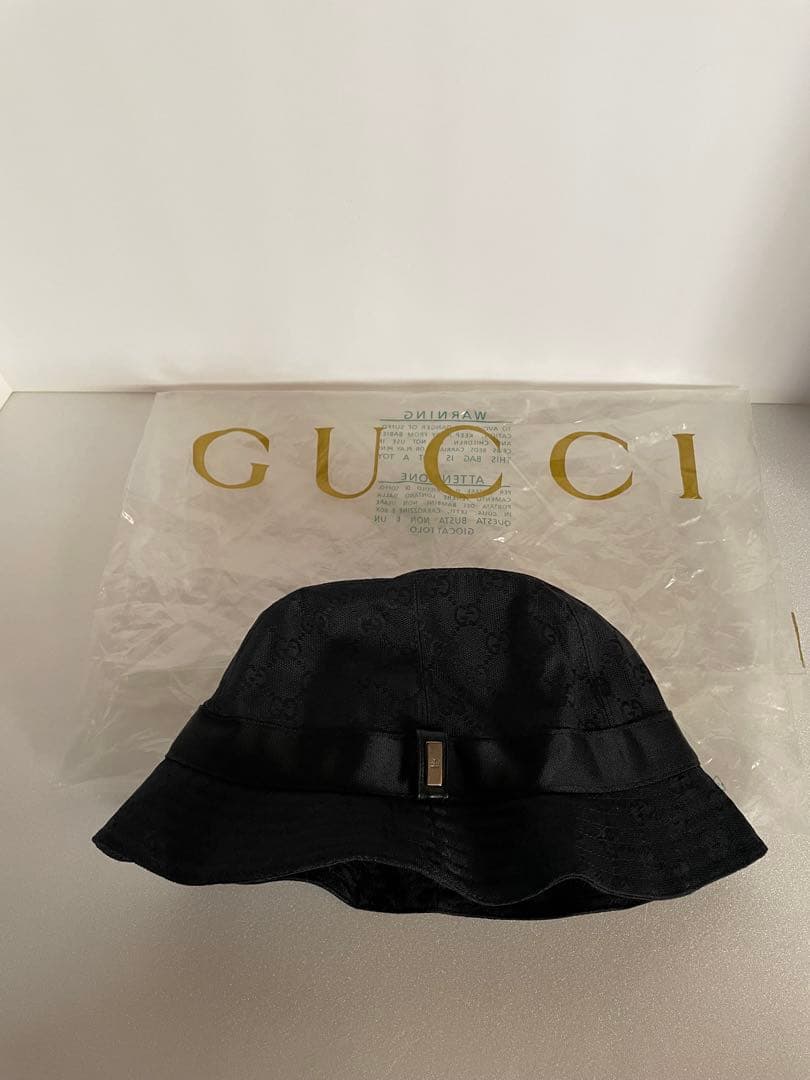 ともちゃん GUCCI グッチ バケット ハット Lサイズ ブラック