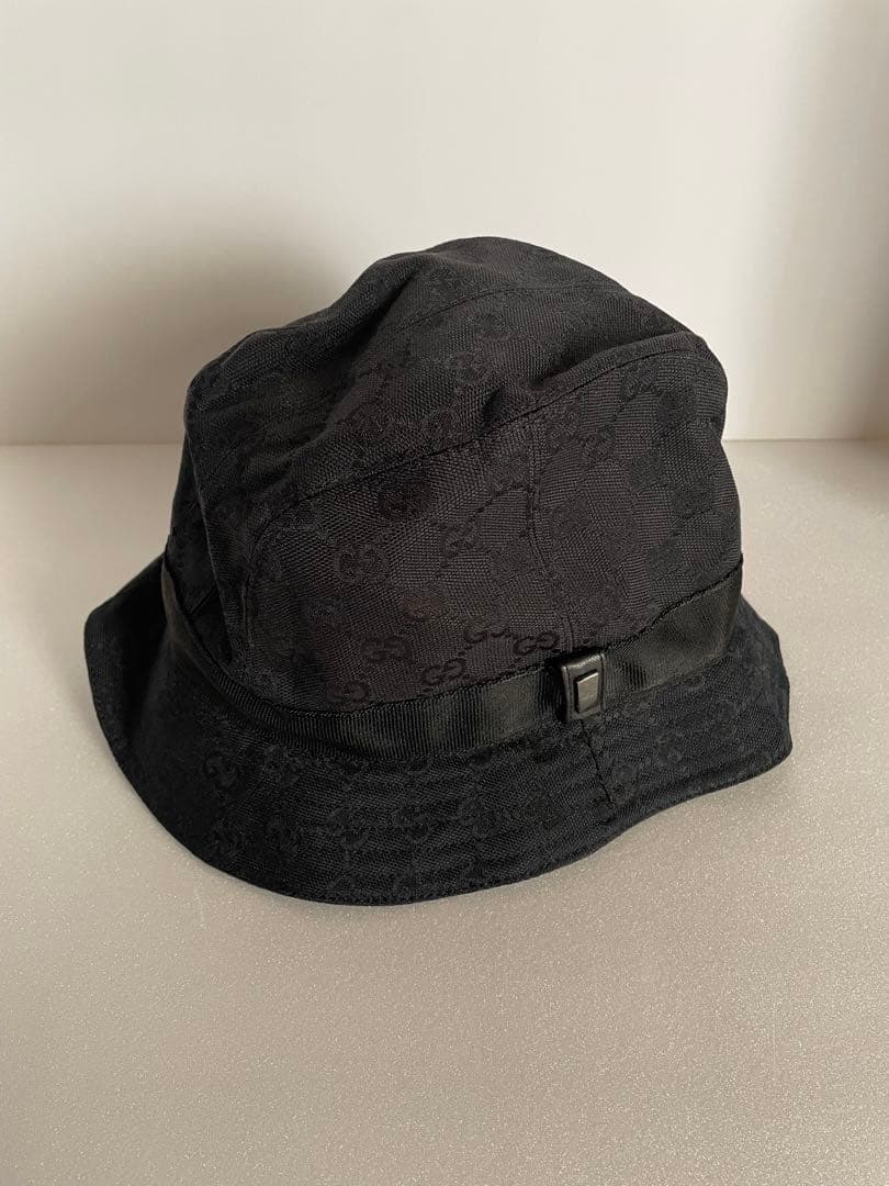 ともちゃん GUCCI グッチ バケット ハット Lサイズ ブラック