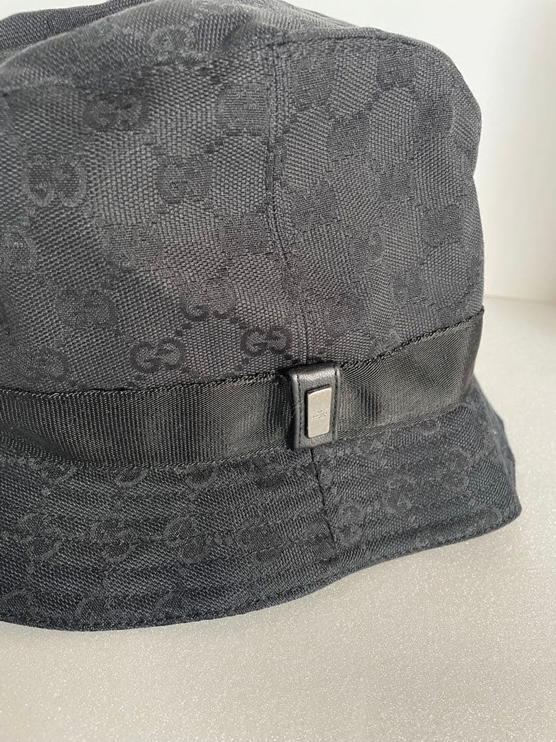 ともちゃん GUCCI グッチ バケット ハット Lサイズ ブラック